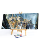 Castle Mountain Oil Paint By Numbers Kits DIY Handpainted on Canvas Wall Cr