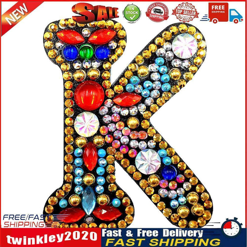 DIY Key Chain Diamond Painting Letters Women Bag Keyring Pendant Gift (K) Newly