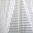 Leaves Printed Translucent Curtains Home Windows Tulle Sheer Drapes White