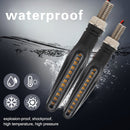 4x Amber LED Motorcycle Turn Signal Flowing Water Bendable Indicator Universal