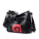 Hit Color Crossbody Satchel Bags Leather Women Shoulder Messenger Handbags