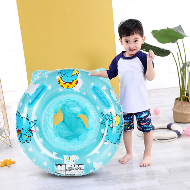 Baby Inflatable Swimming Rings Seat Kids Infant Floating Swim Circle (Blue)