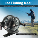 55mm Plastic Metal Winter Ice Fishing Reels Portable Fishing Reel (Black) Newly