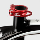 Bike Seat Tube Clip Quick Release MTB Bicycle Seatpost Clamp (Red 34.9mm) Newly
