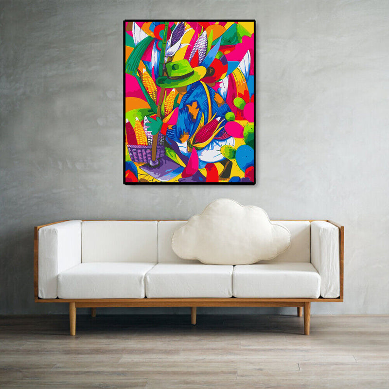 DIY Painting By Numbers on Canvas Abstract Oil Coloring Drawing Picture Art