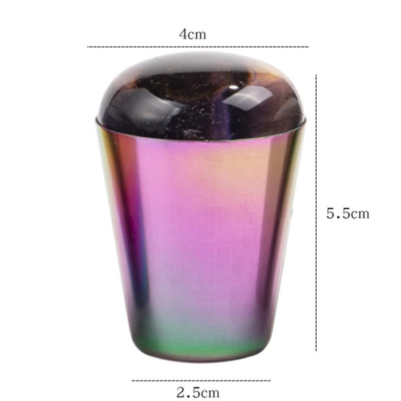 Stainless Steel Nail Transparent Silicone Seal Iron Shell Seal with Cover Too