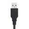 1M Dual USB 2.0 Built-in Female Adapter Port Extension Cable Car Car PC
