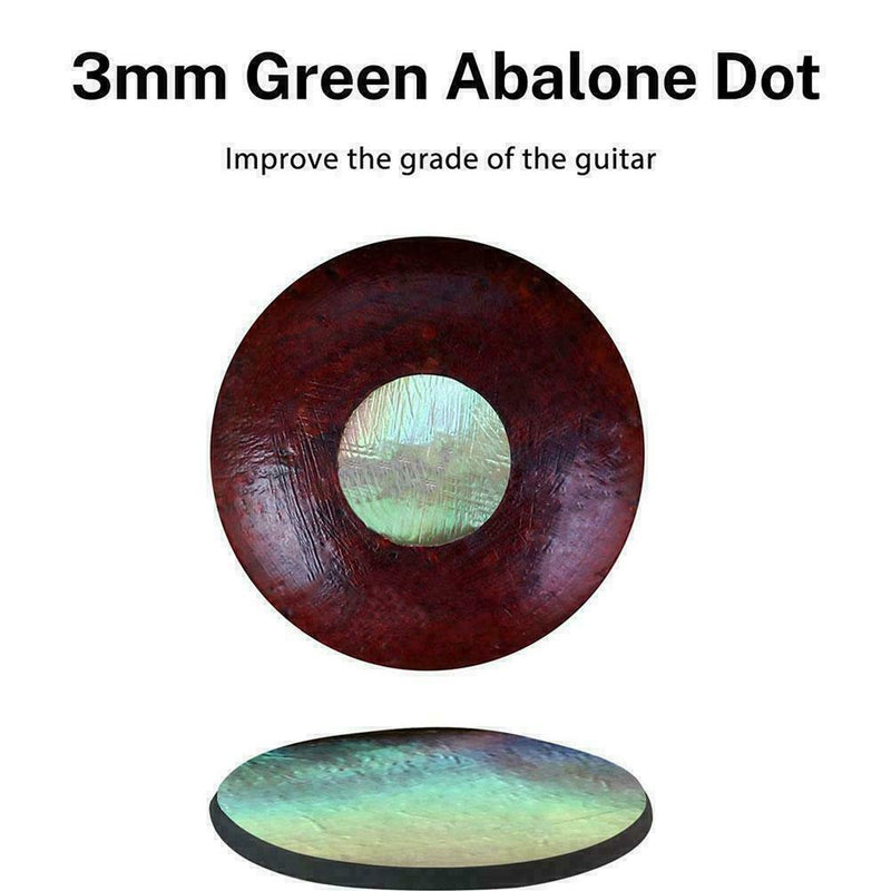 1 Set Acoustic Guitar Wood Bridge Pins Inlaid with T5E3 Dot Abalone K5V5