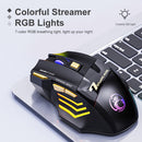 iMice GW-X7 7 Buttons RGB Wireless Mouse for Computer Mute Ergonomic Gaming Mice