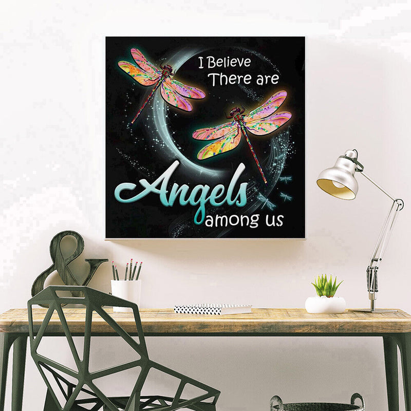5D DIY Full Drill Diamond Painting Dragonfly Embroidery Mosaic Kit Needlework