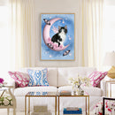 Full Round Drill Mosaic Craft Picture DIY Moon Cat Rhinestone Diamond Paint