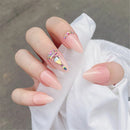 Beauty Jelly Gum Nail Art Ballerina False Nails Almond Ombre Ballet Nail Tip