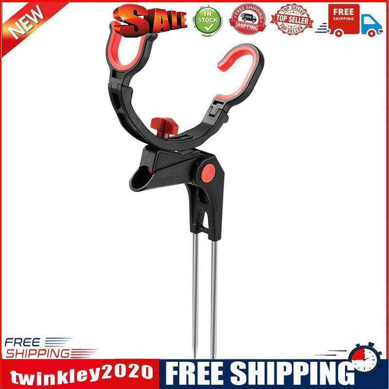 Fishing Pole Holder Foldable Bracket Sea Lake Fish Rod Rack Stand (Single)
