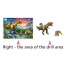 Dinosaur 5D Round Diamond Painting Embroidery DIY Needlework Cross Stitch/B