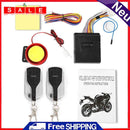 12V Motorcycle Alarm System Scooter Anti-theft Security Alarm System Remote Cont