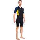 DIVE SAIL Neoprene Scuba Snorkel Swimming Men Body Wetsuits (Yellow L)