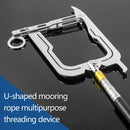 Multi-Purpose Mooring Rope Dock Hook Long-distance Threader (A Hook Set) Newly