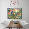 #A Railing Bird Oil Paint By Numbers Kit DIY Acrylic Painting on Canvas Frameles