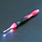 9 in 1 USB Light Up Crochet Hooks Knitting Needles LED Sewing Set Kit (Red)