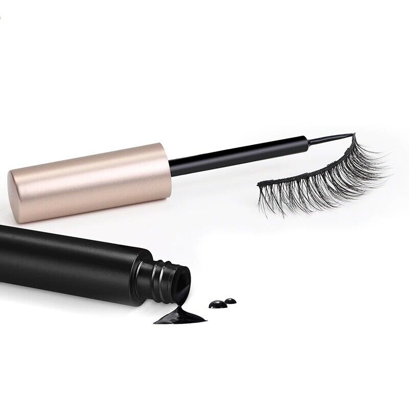 Black Magnetic Eyeliner Glue False Eyelash Extension Magic Self-adhesive Liquid