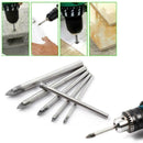 6 pieces 3-10mm ceramic tile glass bit tiles shovel ground dril tip F0B3