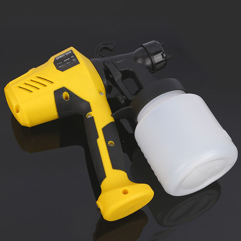 400W Electric Paint Spray Gun Latex Paint Spraying Machine (Yellow US)