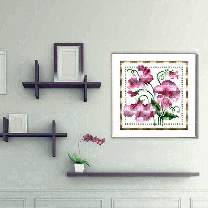 Partial Cross Stitch Kit April 14CT Counted DIY Needlework Decor (H426)