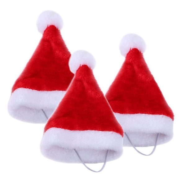 Dog Holiday costume Adjustable Santa Claus Merry Christmas Pet Hat Animal Cap