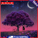 5D DIY Diamond Painting Tree Girl Full Round Drill Cross Stitch Home Decoration