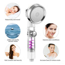 High Pressure Shower Heads Handheld Turbo Fan Spray Shower Head Nozzle (D) Newly