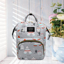 Women Floral Print Backpack School Shoulder Bag Big Capacity Oxford Cloth Packs