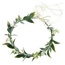 Forest Bridal Wedding Tiara Imitation Flower Leaf Crown Hair Headpiece Y9L8