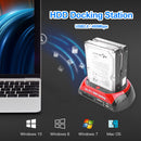Dual Slot HDD Docking SATA IDE USB2.0 to 2.5 3.5 inch SSD Enclosure (EU)