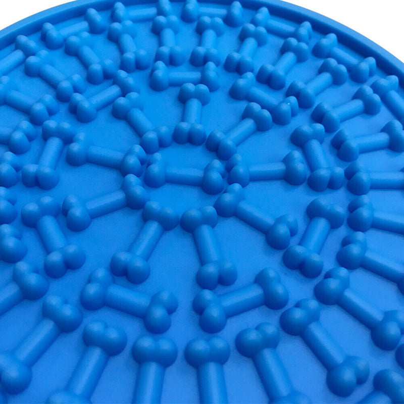 #A Pet Dogs Cats Slow Food Bowls with Suction Slow Feeders Treat Dispensing Pad