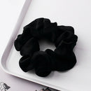 Ladies Scrunchies Satin Cloth Hair Rings Rope Pure Color Hairband Accessories