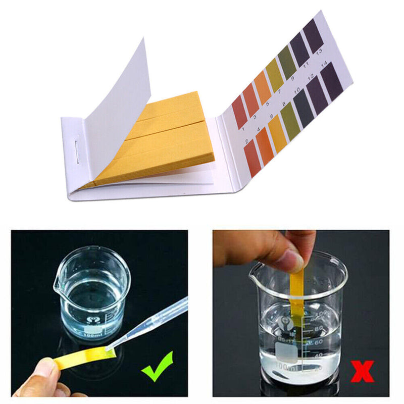 PH Test Strip Paper Cosmetic Aquarium PH Litmus Indicator Paper Card (3pcs)