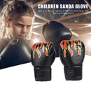 2pcs Boxing Fighting Gloves Kids Muay Thai Sparring Kickboxing Flame Gloves