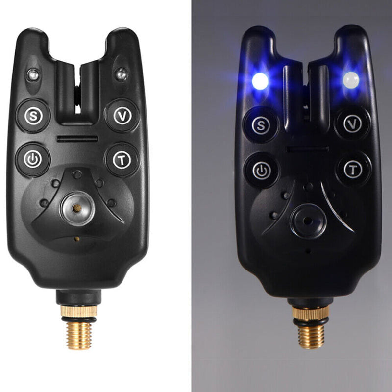 Carp Fishing Bite Alarm Sensitivity Control LED Night Indicator Electronic Alarm