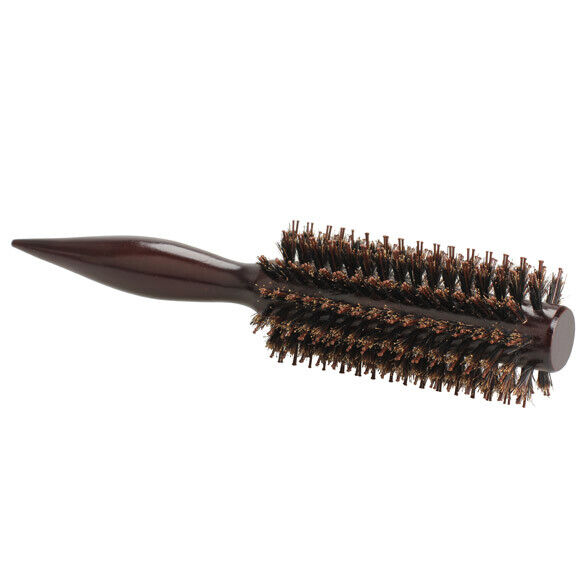 Curly Hair Comb Radial Brush Wood Handle Bristle Anti-static Hairdressing