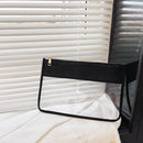 Transparent Clutch Bag Letter Cosmetic Bag PVC Travel Make Up Handbag Organiz