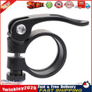 31.8mm Seatpost Clamp Quick Release MTB Bike Seat Post Tube Clip (Black) Newly