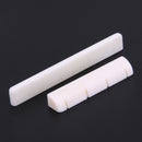 Beige Buffalo Bone Bridge Saddle Nut Slotted for Ukulele Uke Guitar Newly