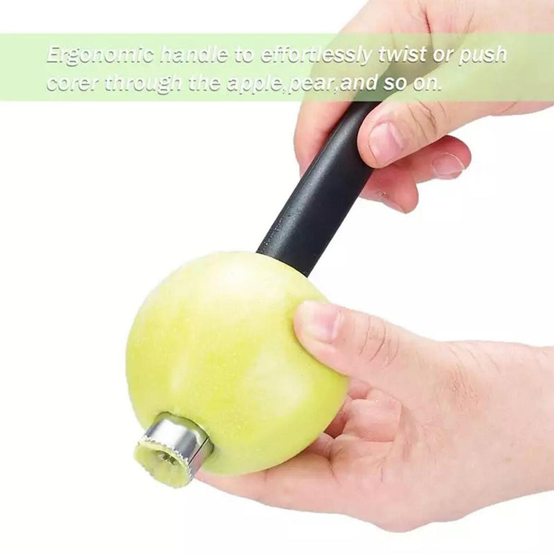 Stainless Steel Core Seed Remover Fruit Corer Easy Twist Kitchen Tool~