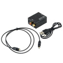 Digital Optical CoaxCoaxialToslink to Analog RCA L/R Audio ConverterAdapter