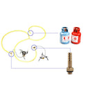 Outdoor Camping Gas Tank Refill Adaptor Valve Gas Can Filling Joint (10mm) Newly