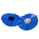 Haiqingqin Women's Fashion Earrings, Geometric Beads, Beach Jewelry, Zinc,