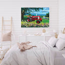 5D DIY Diamond Painting Field Car Full Round Home Decor Rhinestone Wall Drawing