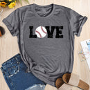 Independence Day Love Baseball Tea (Grey M) T-Shirt