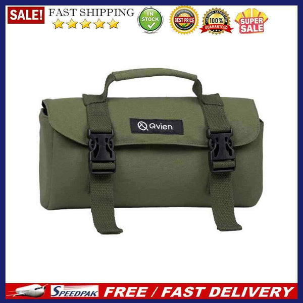 Qvien Outdoor Cassette Stove Storage Bag Canvas Camping BBQ Gas Tank Protecto