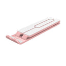 Laptop Support Holder Foldable Notebook Tablet Cooling Stand (Pink) Newly